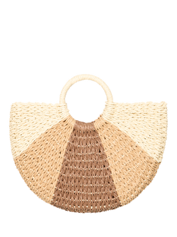ICHI Iapial Crescent Tote Bag, Birch, Birch