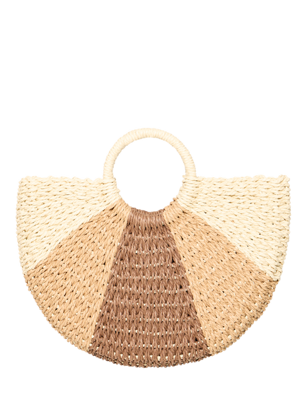 ICHI Iapial Crescent Tote Bag, Birch, Birch