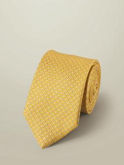 Charles Tyrwhitt Silk Tie, Lemon/Sky Blue, Lemon/Sky Blue