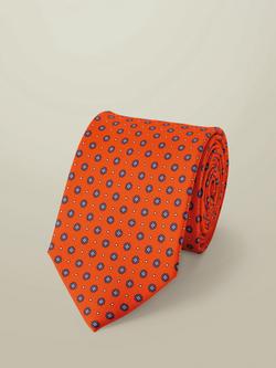Charles Tyrwhitt Silk Tie, Orange/Blue, Orange/Blue