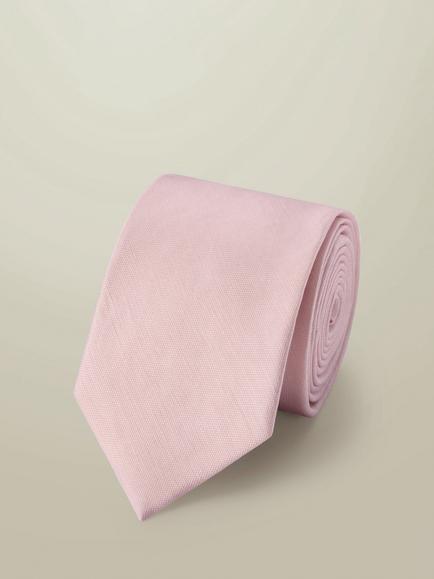 Charles Tyrwhitt Linen Silk Blend Tie, Light Pink, Light Pink