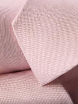 Charles Tyrwhitt Linen Silk Blend Tie, Light Pink - view 2, Light Pink