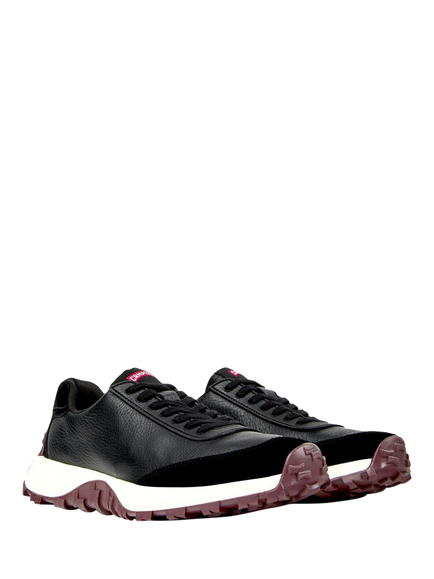 Camper Drift Trail Leather Trainers - view 2, Black