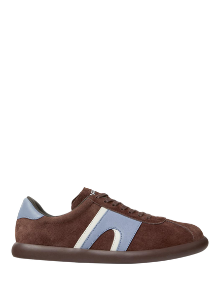 Camper Pelotas Soller Leather Lace Up Trainers, Brown