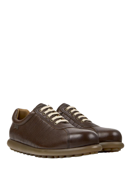 Camper Pelotas Ariel Leather Trainers, Brown - view 2, Brown