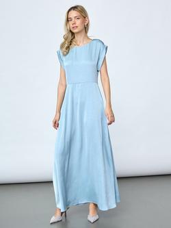 Sisters Point Gelina Cap Sleeve Maxi Dress, Ice Blue, Ice Blue