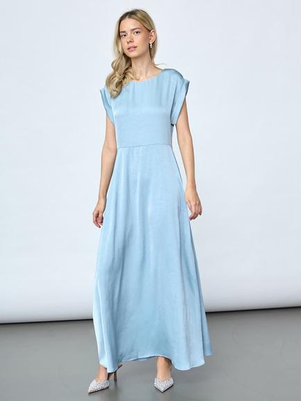 Sisters Point Gelina Cap Sleeve Maxi Dress, Ice Blue, Ice Blue