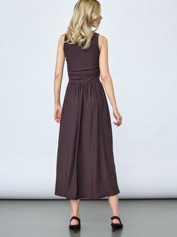 Sisters Point Ginea Sleeveless Fluid Dress, Chocolate - view 2, Chocolate