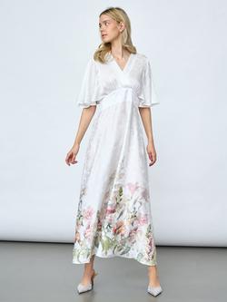 Sisters Point Gisela Floral Maxi Dress, White, White