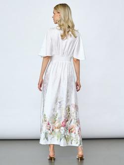 Sisters Point Gisela Floral Maxi Dress, White - view 2, White