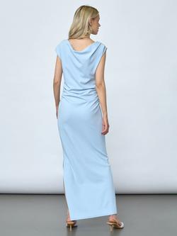Sisters Point Nasa Draped Sleeveless Maxi Dress, Skyway - view 2, Skyway
