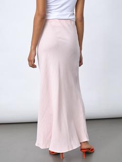 Sisters Point Ngewo High Waist Fluid Maxi Skirt, Soft Rose Melange - view 2, Soft Rose Melange