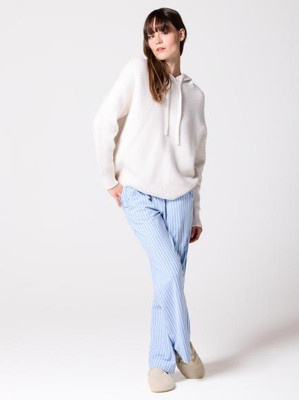 Mamu Wool Blend Hoodie, Ivory, Ivory