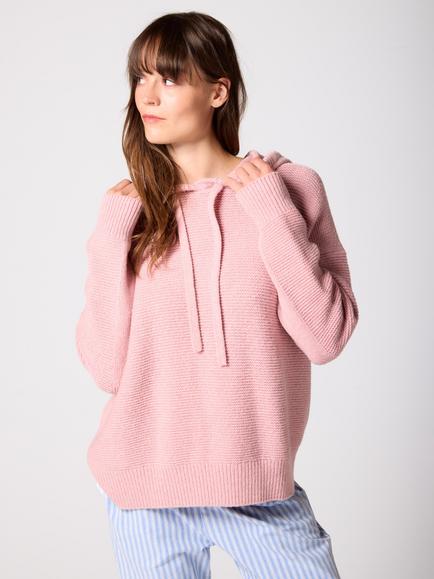 Mamu Wool Blend Hoodie, Pink, Pink