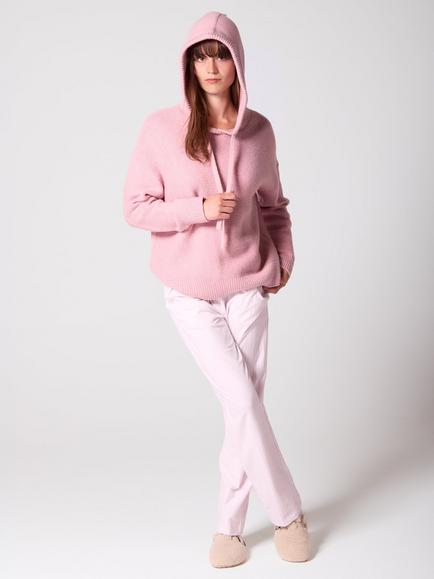 Mamu Wool Blend Hoodie, Pink - view 2, Pink