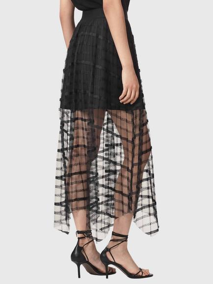 AllSaints Celia Maxi Skirt, Black - view 2, Black