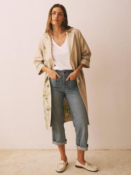 NRBY Casey Cropped Jeans, Light Blue, Light Blue