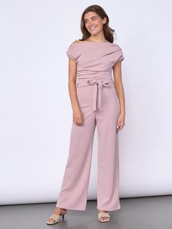 Sisters Point Nasa Wide Leg Jumpsuit, Mauve, Mauve