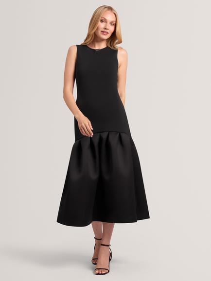 Ted Baker Lylora Sleeveless Midi Dress, Black, Black