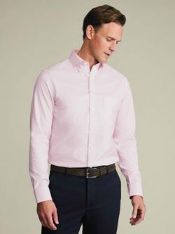 Charles Tyrwhitt Cotton Rich Non-Iron Stretch Shirt, Pink