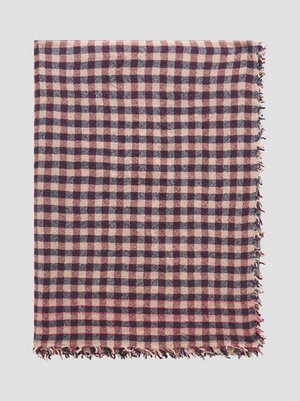 Gerard Darel Silvia Wool Scarf, Wine/Multi, Wine/Multi