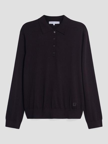 Gerard Darel REBECA Pure Merino Wool Cardigan, Brown, Brown