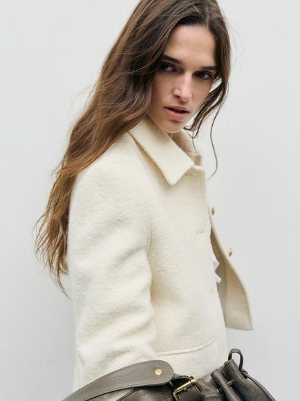 Gerard Darel Judit Tailored Jacket, Ecru - view 2, Ecru