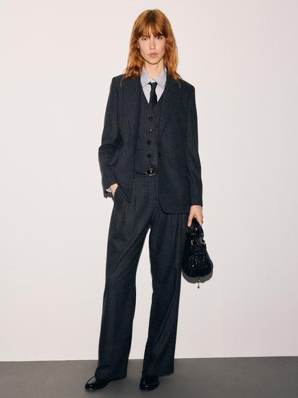 Gerard Darel Justy Wool Blend Blazer, Charcoal, Charcoal