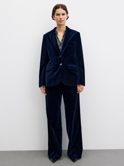 Gerard Darel Jyna Single Breasted Blazer, Navy - view 2, Navy