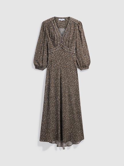 Gerard Darel Caryl Midi Dress, Khaki Green, Khaki Green
