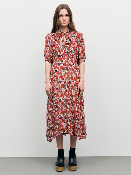Gerard Darel Coco Floral Dress, Ecru - view 2, Ecru