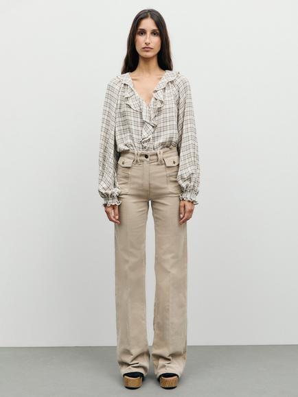 Gerard Darel Anna Flared Jeans, Beige, Beige