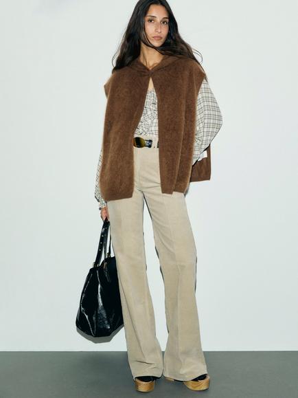 Gerard Darel Anna Flared Jeans, Beige - view 2, Beige