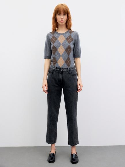 Gerard Darel Irma Straight Leg Jeans, Charcoal - view 2, Charcoal