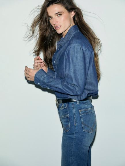 Gerard Darel Lucy Shirt, Blue - view 2, Blue