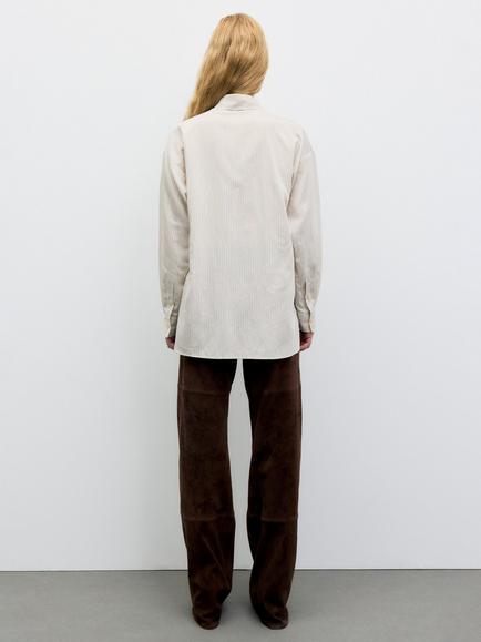 Gerard Darel Lys Striped Shirt, Beige - view 2, Beige