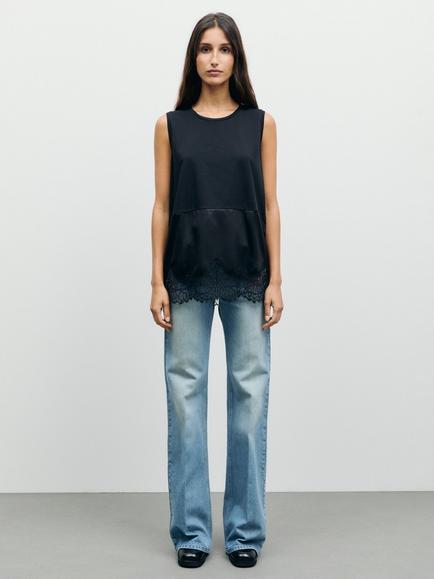Gerard Darel Baia Sleeveless Top, Black - view 2, Black
