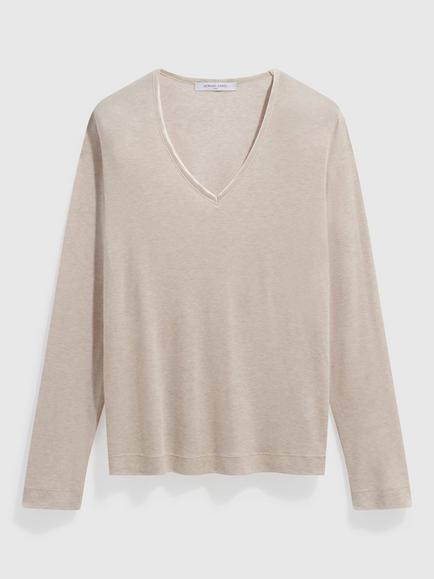 Gerard Darel Belen Jersey Top, Beige, Beige