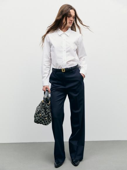 Gerard Darel Megan Straight Trousers, Navy, Navy