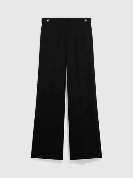 Gerard Darel Mela Wide Leg Trousers, Black - view 2, Black