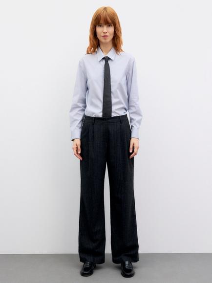 Gerard Darel Mini Wool Blend Trousers, Charcoal - view 2, Charcoal