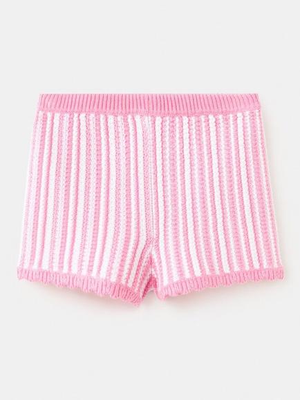 Mango Baby Crochet Shorts, Pink, Pink