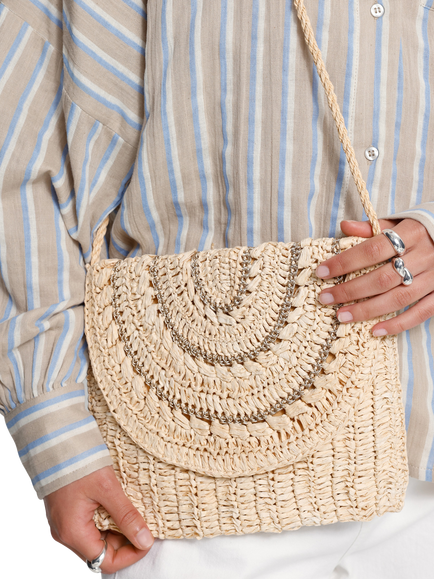 ICHI Iaastrid Crossbody Bag, Natural - view 2, Natural