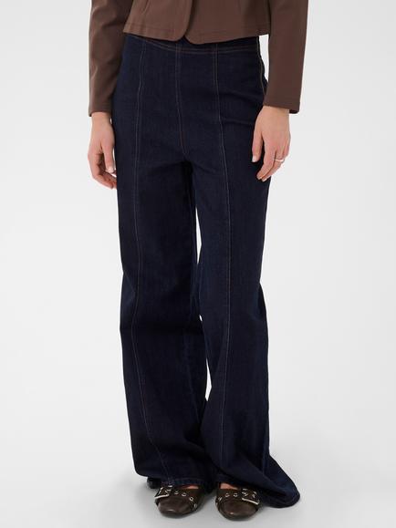 Saint Tropez Sambrinasz High Rise Wide Leg Jeans, Dark Blue, Dark Blue