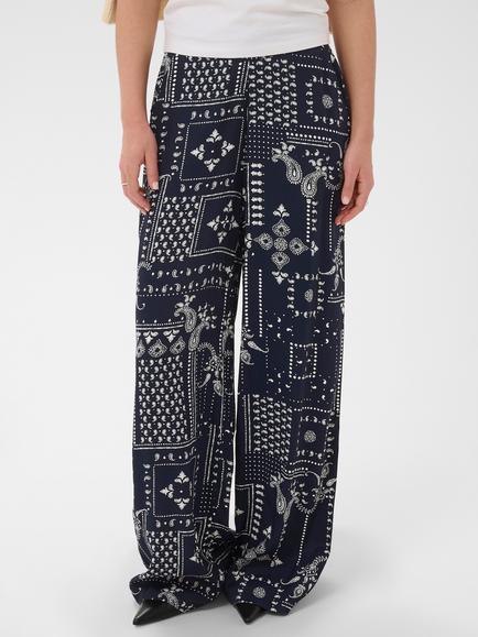 Saint Tropez Stephaniesz Wide Leg Trousers, Nightsky, Nightsky