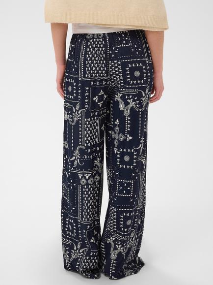 Saint Tropez Stephaniesz Wide Leg Trousers, Nightsky - view 2, Nightsky