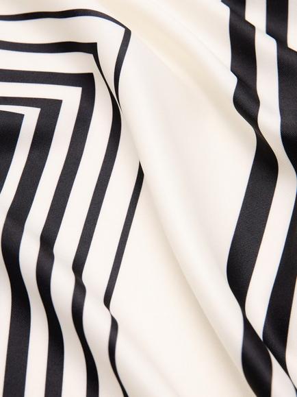 Mango Geometric Scarf, Raw - view 2, Raw