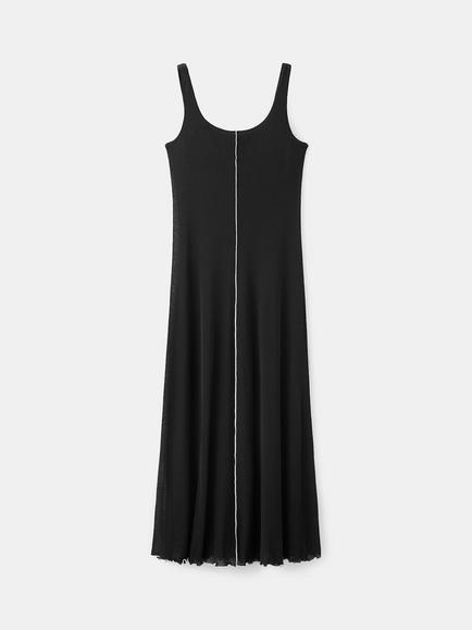 Mango Seamline Knit Maxi Dress, Black, Black