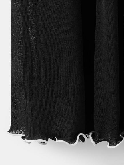 Mango Seamline Knit Maxi Dress, Black - view 2, Black