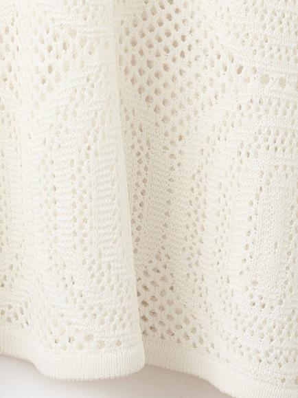 Mango Crochet Scoop Neck Maxi Slip Dress, White - view 2, White